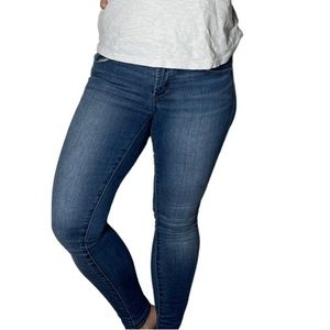 Banana Republic Petite Skinny Fit Denim Blue Jeans